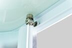 Душевая кабина Esbano Elegancia 90х90 ES-L90PR с крышей, с LED освещением, стекло матовое, профиль белый