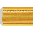 Плинтус потолочный Карниз 110, золотой. Cosca.