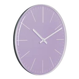 Часы настенные Troykatime 52000574 круглые пластик цвет лавандовый ø30 см