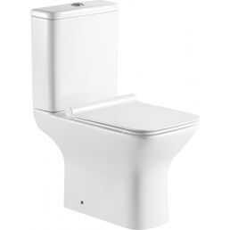 Унитаз напольный Aquanet Cube 2-C CL-12288 с сиденьем микролифт, белый