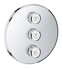 Внешняя часть GROHE Grohtherm SmartControl для вентиля на 3 выхода, хром  (29122000)