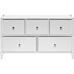 Комод Leset Хайди широкий 5 ящиков (Сталь/Экокожа) Leset арт.2500000224256