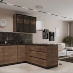 Фасад для кухонного шкафа Токио 44.7x102.1 см Delinia ID ЛДСП цвет коричневый