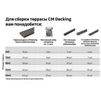 Террасная доска ДПК CM Decking Vintage цвет Эбен 4000x140x25 мм двусторонняя вельвет/структура дерева 0.56 м²