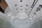 Душевая кабина Royal Bath 100х100 100NRW-С с гидромассажем, стекло матовое, профиль белый