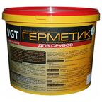 VGT/ВГТ акриловый герметик для срубов,15 кг, цвет белый