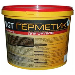 VGT/ВГТ акриловый герметик для срубов,15 кг, цвет белый