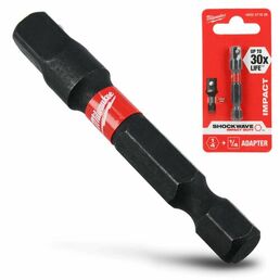 Переходник с 1/4"HEX на 1/4"квадратный хвостовик MILWAUKEE 4932471826 Оригинал