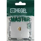 Розетка компьютерная встраиваемая Hegel РСК-400-06 цвет серебро