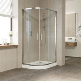 Душевой уголок Vegas-Glass 100x90 ZS-F TUR NOVO 100*90 08 01 профиль глянцевый хром, стекло прозрачное
