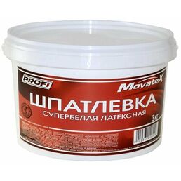Movatex Шпаклевка PROFI латексная супербелая 3 кг Т05874