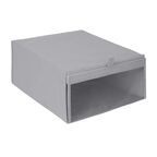 Коробка для обуви Spaceo 28x15x35 см полипропилен цвет гранит