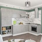 Фасад для кухонного шкафа Берлин 44.7x102.1 см Delinia ID МДФ цвет серый