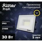 Прожектор светодиодный уличный Ritter Profi 30 Вт 2700К IP65 теплый белый свет