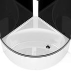 Душевая кабина Domani-Spa Simple высокий поддон 90x90 см цвет черный