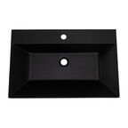 Раковина мебельная BelBagno 70 см BB700/450-LV-ART-AST-NERO черная матовая