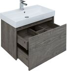 Комплект мебели Aquanet Nova Lite 76 см подвесной (тумба с раковиной и зеркалом)