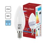 Лампа светодиодная Bellight Е14 220-240 В 5 Вт свеча 470 лм холодный белый цвет света