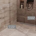 Керамогранит Estima Brigantina BG03 14.6x60 см 1.31 м² неполированный цвет серый бежевый