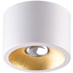 Потолочной накладной светильник Odeon Light Glasgow 6668/1CL LED GU10 1*7W 220V белый с золотым фольг-м
