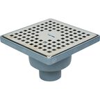 Трап для душа Berges Stock комбинированный затвор вертикальный слив 150x150x50 мм полипропилен