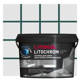 Затирка цементно-полимерная Litokol Litochrom Luxury Evo цвет LLE 383 зеленый мох 2 кг