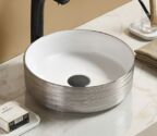 Раковина накладная CeramaLux 37 см C1054-1 белая