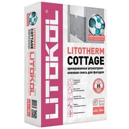 Клей для теплоизоляции Litokol Litotherm Cottage универсальный 25 кг