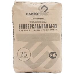 Смесь цементно-песчаная М200 (ЦПС) Плитомикс 25 кг