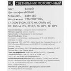 Светильник потолочный светодиодный Arte Lamp Maypole 5570 лм с пультом управления 25 м² регулируемый белый свет цвет белый