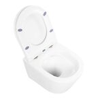 Унитаз подвесной BelBagno Tre BB8001CHR/SC c креплением и сиденьем дюропласт soft close