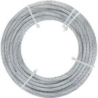 Трос стальной DIN 3055 6 мм 20 м, цвет цинк