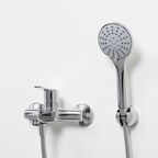 Смеситель для ванны и душа Wasserkraft Rhin 4401 с душевой лейкой, хром