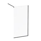 Душевая перегородка Walk In Am.Pm Func 100x200 W84WI-100-F1-BTE стекло прозрачное, профиль черный матовый