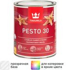 Эмаль Tikkurila Pesto полуматовая прозрачная база С 0.9л