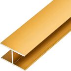 Профиль H-образный алюминий анодированный 30x20x1.5x2000 мм золотой