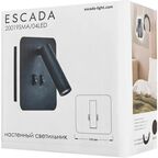 Светильник настенный бра светодиодный Escada 20019SMA/04 16 Вт цвет чёрный