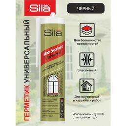 Герметик Sila Sila PRO Max Sealant Universal силиконовый универсальный 280 мл. черный 280 гр