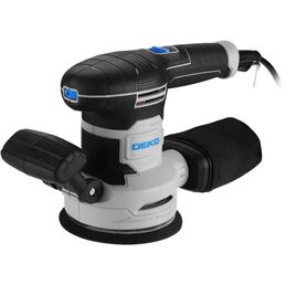 Эксцентриковая шлифмашина сетевая Deko DKG600, 600 Вт, 125 мм