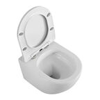 Подвесной унитаз BelBagno Uno BB7306CHR/SC безободковый, с крышкой микролифт, белый