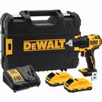 Аккумуляторная дрель-шуруповерт DEWALT DCD708L2T, 18 В, 1650 об/мин, с 2 АКБ 3 Ач и ЗУ, в кейсе TSTAK (DCD708L2T-QW)