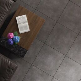 Глазурованный керамогранит Ceramente Stellare Cement Pro 60x60x0.95 см 1.44 м² матовый цвет темно-серый