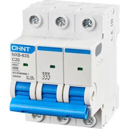 Автоматический выключатель CHINT NXB-63S 3P C20 А 4.5 кА