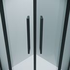 Душевой уголок Grossman Cosmo 80x80 301.K33.02.8080.21.00 без поддона, стекло прозрачное, профиль черный матовый
