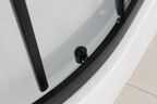 Душевая кабина Frank 100x100 F400 Black стекло прозрачное, профиль черный