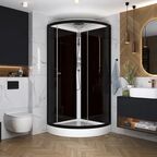Душевая кабина Domani-Spa Simple низкий поддон 90x90 см цвет черный