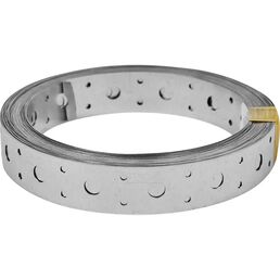 Перфорированная лента прямая LP 25x0.5 5 м оцинкованная сталь цвет серебро