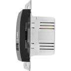 Розетка USB встраиваемая Systeme Electric Glossa цвет антрацит