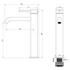 Смеситель Oliveeka 88239017 чёрный матовый