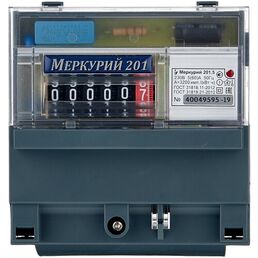 Счетчик электроэнергии однофазный однотарифный INCOTEX Меркурий 201.5 5(60) А без привязки к региону однотарифный